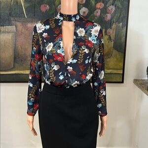 Zara Floral Long Sleeve Bodysuit